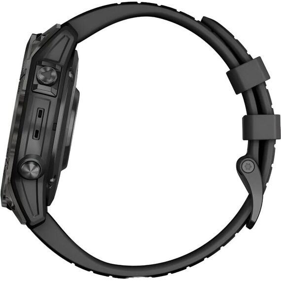 Смарт-часы Garmin Fēnix 7 Pro Sapphire Solar Edition Carbon Gray DLC Titanium, Версия: Pro | Sapphire Solar, Размер корпуса : 47 мм, Цвет: Carbon Gray DLC Titanium, изображение 8