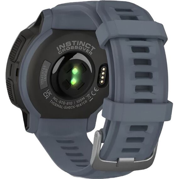 Смарт-часы Garmin Instinct Crossover Standard Edition Blue Granite, Версия: Standard, SOLAR (Версии с линзами для зарядки от солнечной батареи собирают солнечную энергию и продлевают срок службы батареи.): Нет, Цвет: Blue Granite, изображение 7 Смарт-часы Garmin Instinct Crossover Standard Edition Blue Granite, Версия: Standard, SOLAR (Версии с линзами для зарядки от солнечной батареи собирают солнечную энергию и продлевают срок службы батареи.): Нет, Цвет: Blue Granite, изображение 7