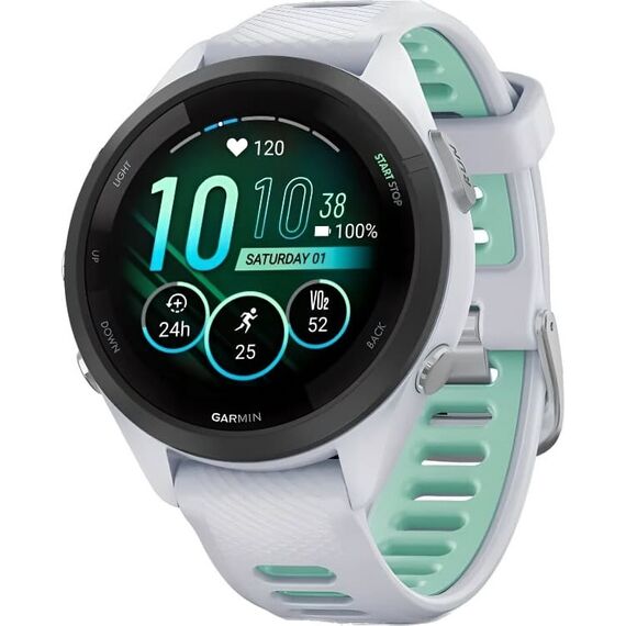 Смарт-часы Garmin Forerunner 265S Whitestone/Neo Tropic, Размер корпуса : 42 мм, Цвет: Whitestone/Neo Tropic, изображение 2 Смарт-часы Garmin Forerunner 265S Whitestone/Neo Tropic, Размер корпуса : 42 мм, Цвет: Whitestone/Neo Tropic, изображение 2