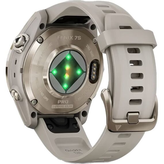 Смарт-часы Garmin Fēnix 7S Pro Sapphire Solar Edition Soft Gold/Light Sand, Версия: Pro | Sapphire Solar, Размер корпуса : 42 мм, Цвет: Soft Gold/Light Sand, изображение 7