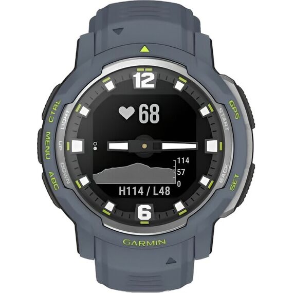 Смарт-часы Garmin Instinct Crossover Standard Edition Blue Granite, Версия: Standard, SOLAR (Версии с линзами для зарядки от солнечной батареи собирают солнечную энергию и продлевают срок службы батареи.): Нет, Цвет: Blue Granite, изображение 5 Смарт-часы Garmin Instinct Crossover Standard Edition Blue Granite, Версия: Standard, SOLAR (Версии с линзами для зарядки от солнечной батареи собирают солнечную энергию и продлевают срок службы батареи.): Нет, Цвет: Blue Granite, изображение 5