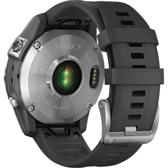 Смарт-часы Garmin Fēnix 7 Standard Edition Silver/Graphite, Версия: Standard, Размер корпуса : 47 мм, Цвет: Silver/Graphite, изображение 7