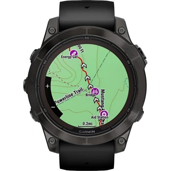 Смарт-часы Garmin Fēnix 7 Pro Sapphire Solar Edition Carbon Gray DLC Titanium, Версия: Pro | Sapphire Solar, Размер корпуса : 47 мм, Цвет: Carbon Gray DLC Titanium, изображение 5