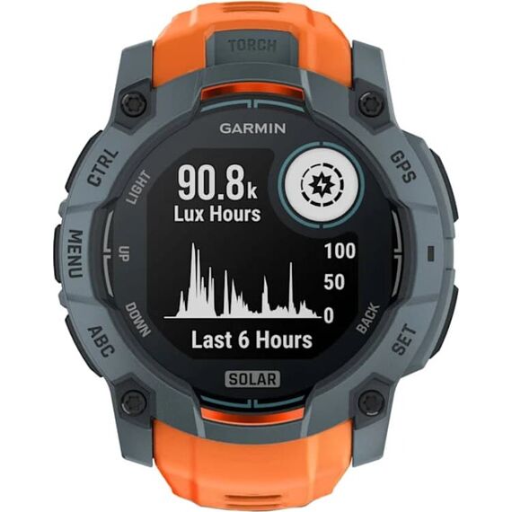 Смарт-часы Garmin Instinct 3 Solar | 50 mm | Neo Tropic with Twilight Band, Версия: Instinct 3 Solar, Размер корпуса : 50 мм, Цвет: Neo Tropic/Twilight, изображение 3 Смарт-часы Garmin Instinct 3 Solar | 50 mm | Neo Tropic with Twilight Band, Версия: Instinct 3 Solar, Размер корпуса : 50 мм, Цвет: Neo Tropic/Twilight, изображение 3