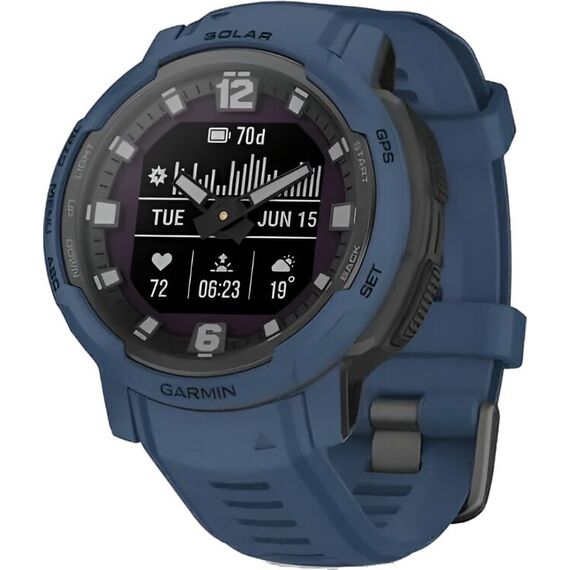 Смарт-часы Garmin Instinct Crossover Solar Standard Edition Tidal Blue, Версия: Standard, SOLAR (Версии с линзами для зарядки от солнечной батареи собирают солнечную энергию и продлевают срок службы батареи.): Да, Цвет: Tidal Blue, изображение 2 Смарт-часы Garmin Instinct Crossover Solar Standard Edition Tidal Blue, Версия: Standard, SOLAR (Версии с линзами для зарядки от солнечной батареи собирают солнечную энергию и продлевают срок службы батареи.): Да, Цвет: Tidal Blue, изображение 2
