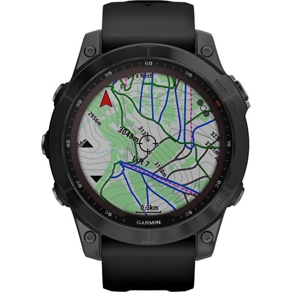 Смарт-часы Garmin Fēnix 7 Sapphire Solar Edition Black DLC Titanium with Black, Версия: Sapphire Solar, Размер корпуса : 47 мм, Цвет: Black DLC Titanium with Black, изображение 5
