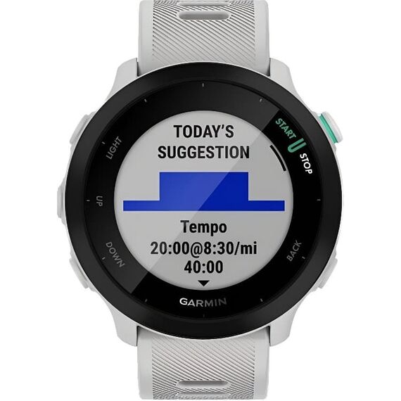 Смарт-часы Garmin Forerunner 55 White, Цвет: White, изображение 5 Смарт-часы Garmin Forerunner 55 White, Цвет: White, изображение 5