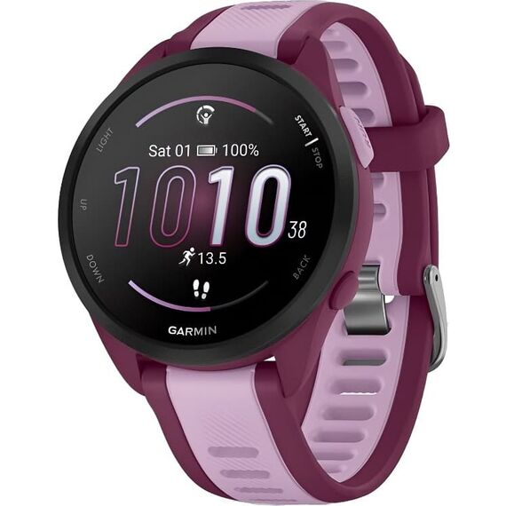 Смарт-часы Garmin Forerunner 165 Music Berry/Lilac, МУЗЫКА (легко загрузите на часы до 500 песен): Да, Цвет: Berry/Lilac, изображение 2 Смарт-часы Garmin Forerunner 165 Music Berry/Lilac, МУЗЫКА (легко загрузите на часы до 500 песен): Да, Цвет: Berry/Lilac, изображение 2