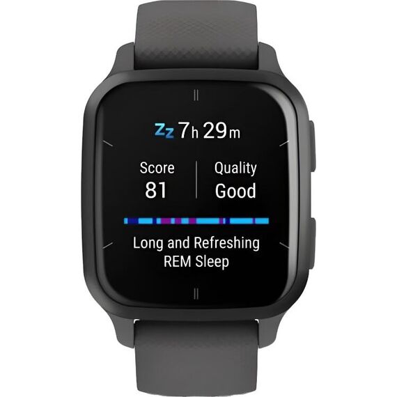 Смарт-часы Garmin Venu Sq 2 Slate Aluminum Bezel with Shadow Gray Case, Размер корпуса : 40 мм, Цвет: Shadow Gray, изображение 5 Смарт-часы Garmin Venu Sq 2 Slate Aluminum Bezel with Shadow Gray Case, Размер корпуса : 40 мм, Цвет: Shadow Gray, изображение 5