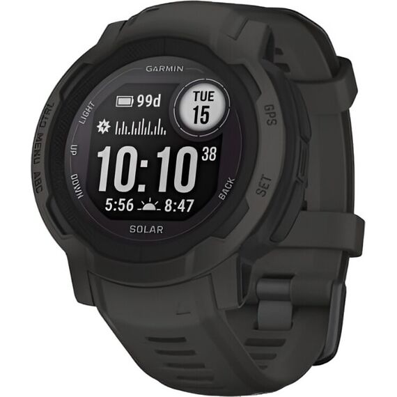 Смарт-часы Garmin Instinct 2 Solar Standard Edition Graphite, Версия: Standard, SOLAR (Версии с линзами для зарядки от солнечной батареи собирают солнечную энергию и продлевают срок службы батареи.): Да, Размер корпуса : 45 мм, Цвет: Graphite, изображение 2 Смарт-часы Garmin Instinct 2 Solar Standard Edition Graphite, Версия: Standard, SOLAR (Версии с линзами для зарядки от солнечной батареи собирают солнечную энергию и продлевают срок службы батареи.): Да, Размер корпуса : 45 мм, Цвет: Graphite, изображение 2