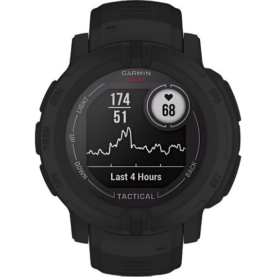 Смарт-часы Garmin Instinct 2 Solar Tactical Edition Black, Версия: Tactical, SOLAR (Версии с линзами для зарядки от солнечной батареи собирают солнечную энергию и продлевают срок службы батареи.): Да, Размер корпуса : 45 мм, Цвет: Black, изображение 5 Смарт-часы Garmin Instinct 2 Solar Tactical Edition Black, Версия: Tactical, SOLAR (Версии с линзами для зарядки от солнечной батареи собирают солнечную энергию и продлевают срок службы батареи.): Да, Размер корпуса : 45 мм, Цвет: Black, изображение 5