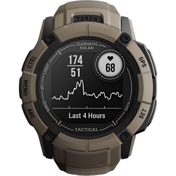 Смарт-часы Garmin Instinct 2X Solar Tactical Edition Coyote Tan, Версия: Tactical, SOLAR (Версии с линзами для зарядки от солнечной батареи собирают солнечную энергию и продлевают срок службы батареи.): Да, Размер корпуса : 50 мм, Цвет: Coyote Tan, изображение 5 Смарт-часы Garmin Instinct 2X Solar Tactical Edition Coyote Tan, Версия: Tactical, SOLAR (Версии с линзами для зарядки от солнечной батареи собирают солнечную энергию и продлевают срок службы батареи.): Да, Размер корпуса : 50 мм, Цвет: Coyote Tan, изображение 5