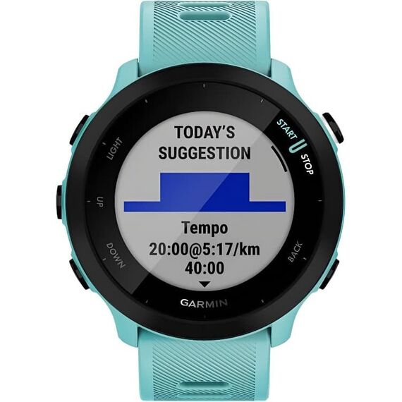 Смарт-часы Garmin Forerunner 55 Aqua, Цвет: Aqua, изображение 3 Смарт-часы Garmin Forerunner 55 Aqua, Цвет: Aqua, изображение 3