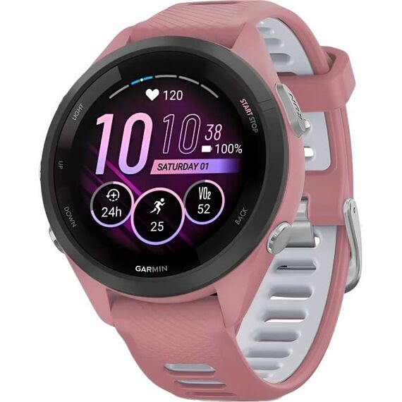 Смарт-часы Garmin Forerunner 265S Light Pink/Whitestone, Размер корпуса : 42 мм, Цвет: Light Pink/Whitestone