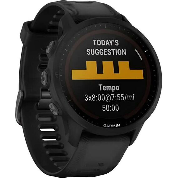 Смарт-часы Garmin Forerunner 955 Solar Black, SOLAR (Версии с линзами для зарядки от солнечной батареи собирают солнечную энергию и продлевают срок службы батареи.): Да, Цвет: Black, изображение 4 Смарт-часы Garmin Forerunner 955 Solar Black, SOLAR (Версии с линзами для зарядки от солнечной батареи собирают солнечную энергию и продлевают срок службы батареи.): Да, Цвет: Black, изображение 4
