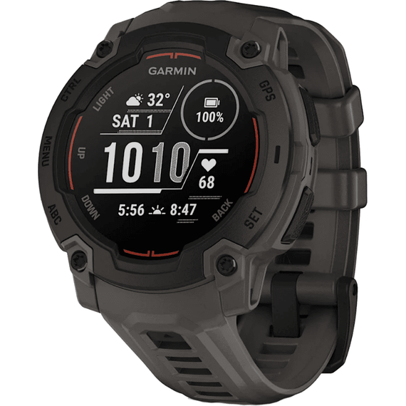 Смарт-часы Garmin Instinct E | 45 mm | Black with Charcoal Band, Версия: Instinct E, Размер корпуса : 45 мм, Цвет: Black/Charcoal