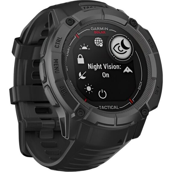 Смарт-часы Garmin Instinct 2X Solar Tactical Edition Black, Версия: Tactical, SOLAR (Версии с линзами для зарядки от солнечной батареи собирают солнечную энергию и продлевают срок службы батареи.): Да, Размер корпуса : 50 мм, Цвет: Black, изображение 4 Смарт-часы Garmin Instinct 2X Solar Tactical Edition Black, Версия: Tactical, SOLAR (Версии с линзами для зарядки от солнечной батареи собирают солнечную энергию и продлевают срок службы батареи.): Да, Размер корпуса : 50 мм, Цвет: Black, изображение 4