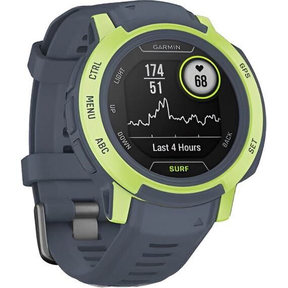 Смарт-часы Garmin Instinct 2 Surf Edition Mavericks, Версия: Surf, SOLAR (Версии с линзами для зарядки от солнечной батареи собирают солнечную энергию и продлевают срок службы батареи.): Нет, Размер корпуса : 45 мм, Цвет: Mavericks, изображение 4 Смарт-часы Garmin Instinct 2 Surf Edition Mavericks, Версия: Surf, SOLAR (Версии с линзами для зарядки от солнечной батареи собирают солнечную энергию и продлевают срок службы батареи.): Нет, Размер корпуса : 45 мм, Цвет: Mavericks, изображение 4