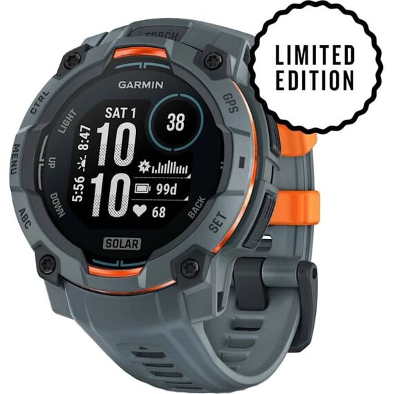 Смарт-часы Garmin Instinct 3 Solar | 45 mm | Twilight with Twilight Band, Версия: Instinct 3 Solar, Размер корпуса : 45 мм, Цвет: Twilight