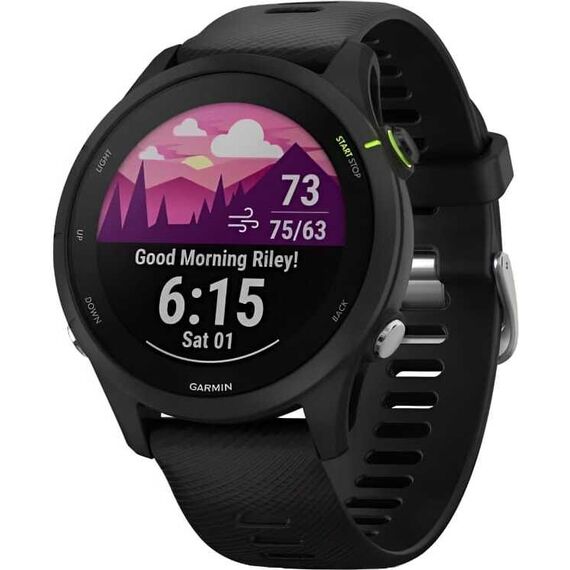 Смарт-часы Garmin Forerunner 255 Music Black, Размер корпуса : 46 мм, МУЗЫКА (легко загрузите на часы до 500 песен): Да, Цвет: Black