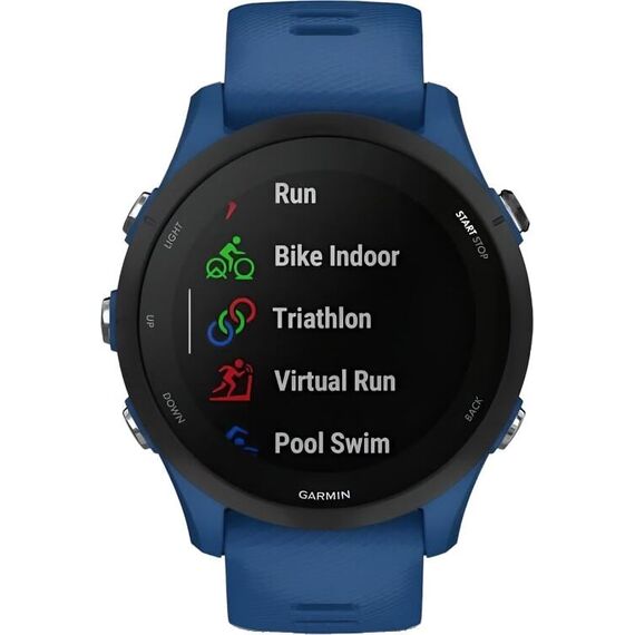 Смарт-часы Garmin Forerunner 255 Tidal Blue, МУЗЫКА (легко загрузите на часы до 500 песен): Нет, Размер корпуса : 46 мм, Цвет: Tidal Blue, изображение 5 Смарт-часы Garmin Forerunner 255 Tidal Blue, МУЗЫКА (легко загрузите на часы до 500 песен): Нет, Размер корпуса : 46 мм, Цвет: Tidal Blue, изображение 5