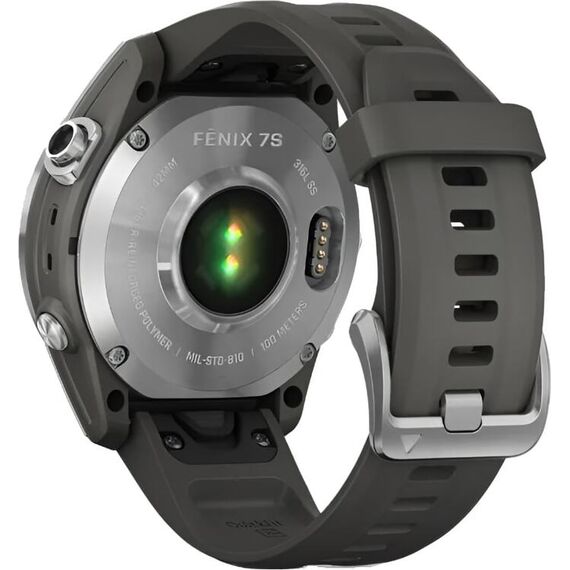 Смарт-часы Garmin Fēnix S7 Standard Edition Silver/Graphite, Версия: Standard, Размер корпуса : 42 мм, Цвет: Silver/Graphite, изображение 7