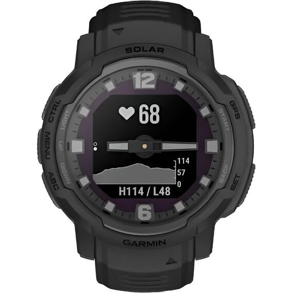Смарт-часы Garmin Instinct Crossover Solar Tactical Edition Black, Версия: Tactical, SOLAR (Версии с линзами для зарядки от солнечной батареи собирают солнечную энергию и продлевают срок службы батареи.): Да, Цвет: Black, изображение 3 Смарт-часы Garmin Instinct Crossover Solar Tactical Edition Black, Версия: Tactical, SOLAR (Версии с линзами для зарядки от солнечной батареи собирают солнечную энергию и продлевают срок службы батареи.): Да, Цвет: Black, изображение 3