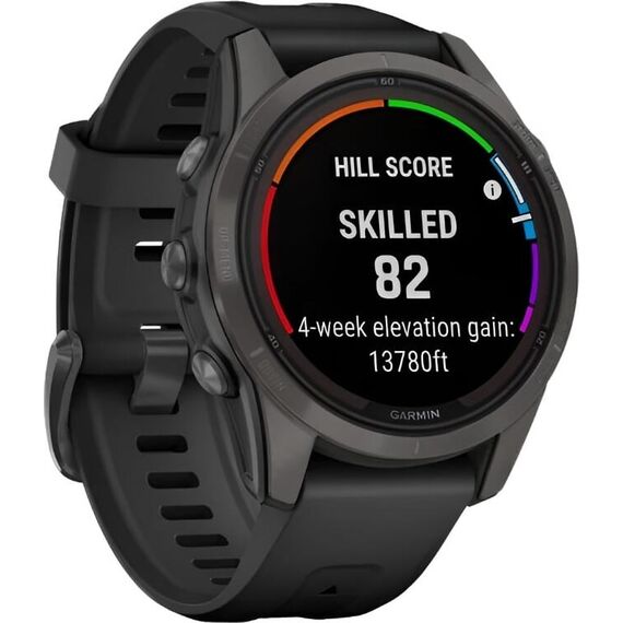 Смарт-часы Garmin Fēnix 7S Pro Sapphire Solar Edition Carbon Gray DLC Titanium, Версия: Pro | Sapphire Solar, Размер корпуса : 42 мм, Цвет: Carbon Gray DLC Titanium, изображение 4