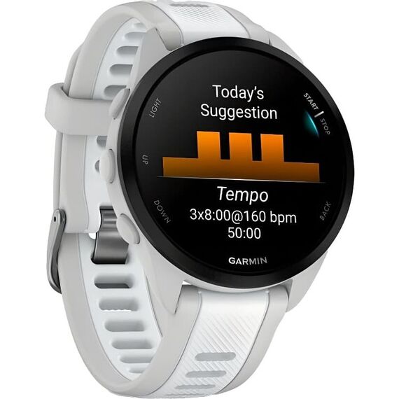 Смарт-часы Garmin Forerunner 165 Grey/Whitestone, МУЗЫКА (легко загрузите на часы до 500 песен): Нет, Цвет: Grey/Whitestone, изображение 4 Смарт-часы Garmin Forerunner 165 Grey/Whitestone, МУЗЫКА (легко загрузите на часы до 500 песен): Нет, Цвет: Grey/Whitestone, изображение 4