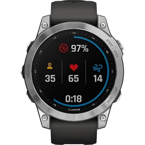 Смарт-часы Garmin Fēnix 7 Standard Edition Silver/Graphite, Версия: Standard, Размер корпуса : 47 мм, Цвет: Silver/Graphite, изображение 5