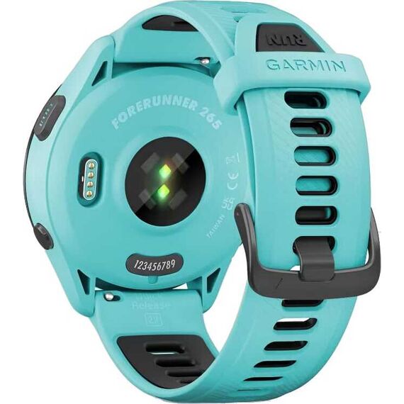 Смарт-часы Garmin Forerunner 265 Aqua/Black, Размер корпуса : 46 мм, Цвет: Aqua/Black, изображение 7 Смарт-часы Garmin Forerunner 265 Aqua/Black, Размер корпуса : 46 мм, Цвет: Aqua/Black, изображение 7