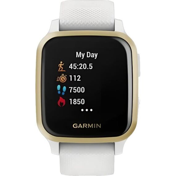 Смарт-часы Garmin Venu Sq Light Gold Aluminum Bezel with White Case, изображение 5 Смарт-часы Garmin Venu Sq Light Gold Aluminum Bezel with White Case, изображение 5