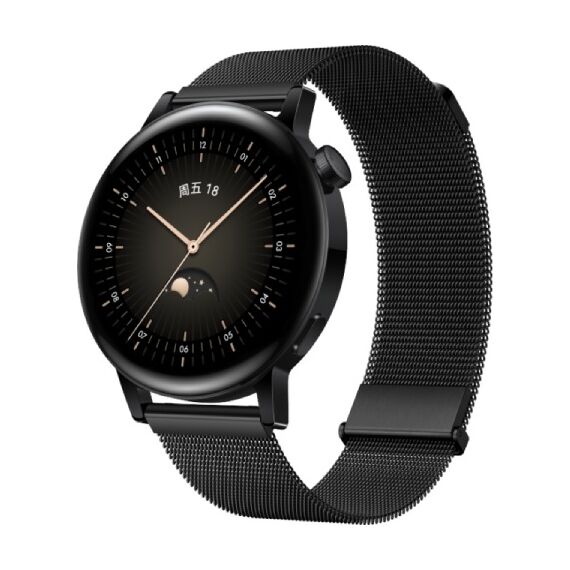 Ремешок с миланским плетением HUAWEI EasyFit | 20 мм | Black, изображение 2 Ремешок с миланским плетением HUAWEI EasyFit | 20 мм | Black, изображение 2