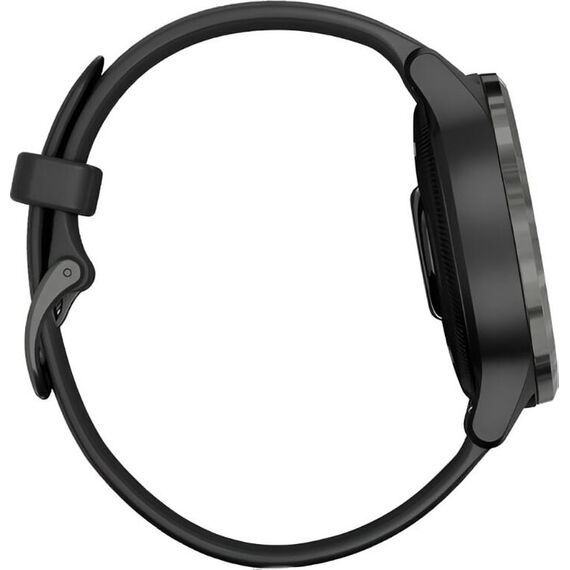 Смарт-часы Garmin Vívoactive 4S Slate Stainless Steel Bezel/Black, Размер корпуса : 40 мм, Цвет: Black, изображение 6 Смарт-часы Garmin Vívoactive 4S Slate Stainless Steel Bezel/Black, Размер корпуса : 40 мм, Цвет: Black, изображение 6