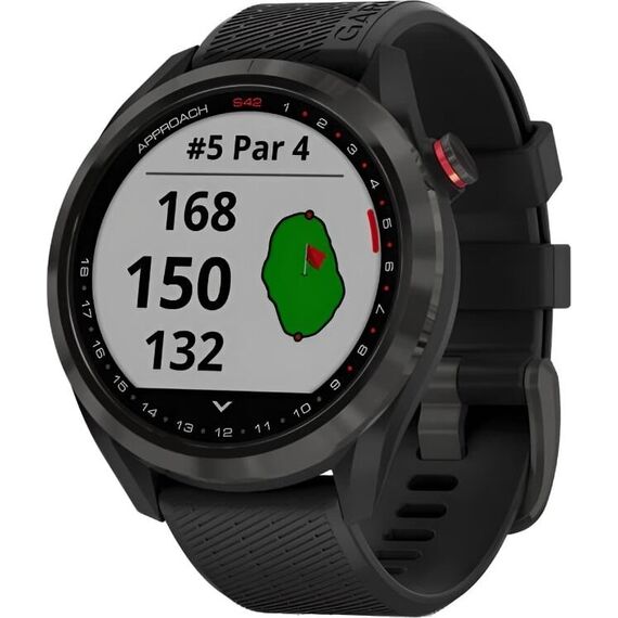 Смарт-часы Garmin Approach S42 Gunmetal/Black, Цвет: Gunmetal/Black