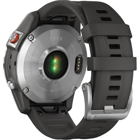 Смарт-часы Garmin Epix (Gen 2) Standard Edition 47 mm Slate Steel/Graphite, Версия: Standard, Цвет: Slate Steel/Graphite, изображение 7 Смарт-часы Garmin Epix (Gen 2) Standard Edition 47 mm Slate Steel/Graphite, Версия: Standard, Цвет: Slate Steel/Graphite, изображение 7