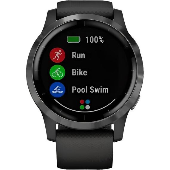 Смарт-часы Garmin Vívoactive 4 Slate Stainless Steel Bezel/Black, Размер корпуса : 45 мм, Цвет: Black, изображение 5 Смарт-часы Garmin Vívoactive 4 Slate Stainless Steel Bezel/Black, Размер корпуса : 45 мм, Цвет: Black, изображение 5