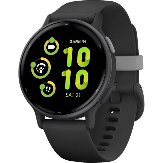 Смарт-часы Garmin Vívoactive 5 Slate Aluminum Bezel/Black, Цвет: Black