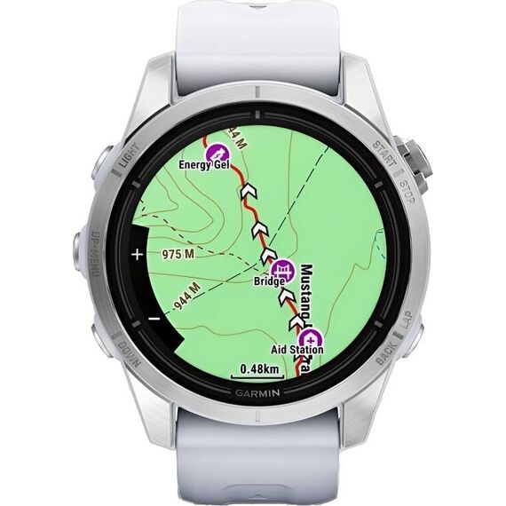 Смарт-часы Garmin Epix Pro (Gen 2) Standard Edition 42 mm Silver/Whitestone, Версия: Pro | Standard, Размер корпуса : 42 мм, Цвет: Silver/Whitestone, изображение 5 Смарт-часы Garmin Epix Pro (Gen 2) Standard Edition 42 mm Silver/Whitestone, Версия: Pro | Standard, Размер корпуса : 42 мм, Цвет: Silver/Whitestone, изображение 5
