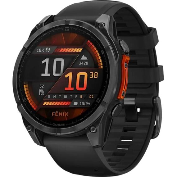 Смарт-часы Garmin Fēnix 8 Amoled | 47 mm | Slate Gray/Black, Версия: Amoled, Размер корпуса : 47 мм, Цвет: Slate Gray/Black, изображение 2
