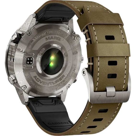 Смарт-часы Garmin Marq Adventurer (Gen 2) - Damascus Steel Edition, Версия: Adventurer, Материал корпуса: Титан (класс 5), изображение 6 Смарт-часы Garmin Marq Adventurer (Gen 2) - Damascus Steel Edition, Версия: Adventurer, Материал корпуса: Титан (класс 5), изображение 6