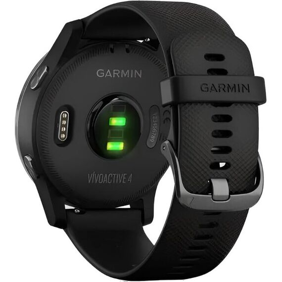 Смарт-часы Garmin Vívoactive 4 Slate Stainless Steel Bezel/Black, Размер корпуса : 45 мм, Цвет: Black, изображение 7 Смарт-часы Garmin Vívoactive 4 Slate Stainless Steel Bezel/Black, Размер корпуса : 45 мм, Цвет: Black, изображение 7