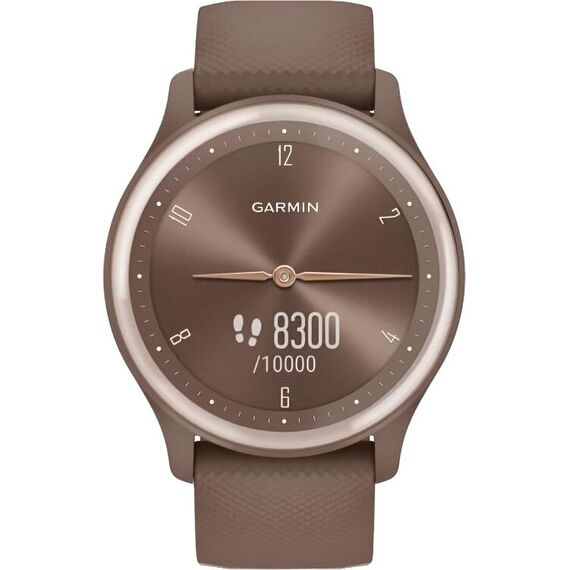 Смарт-часы Garmin Vívomove Sport Cocoa Case/Peach Gold Accents, Версия: Vívomove Sport, Цвет: Cocoa Case/Peach Gold Accents, изображение 5 Смарт-часы Garmin Vívomove Sport Cocoa Case/Peach Gold Accents, Версия: Vívomove Sport, Цвет: Cocoa Case/Peach Gold Accents, изображение 5