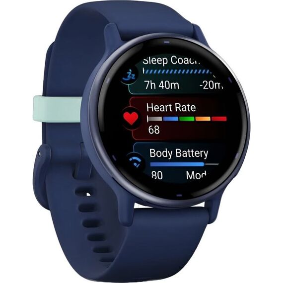 Смарт-часы Garmin Vívoactive 5 Metallic Navy Aluminum Bezel/Navy, Цвет: Navy, изображение 4 Смарт-часы Garmin Vívoactive 5 Metallic Navy Aluminum Bezel/Navy, Цвет: Navy, изображение 4