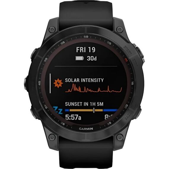 Смарт-часы Garmin Fēnix 7X Sapphire Solar Edition Black DLC Titanium/Black, Версия: Sapphire Solar, Размер корпуса : 51 мм, Цвет: Black DLC Titanium/Black, изображение 3