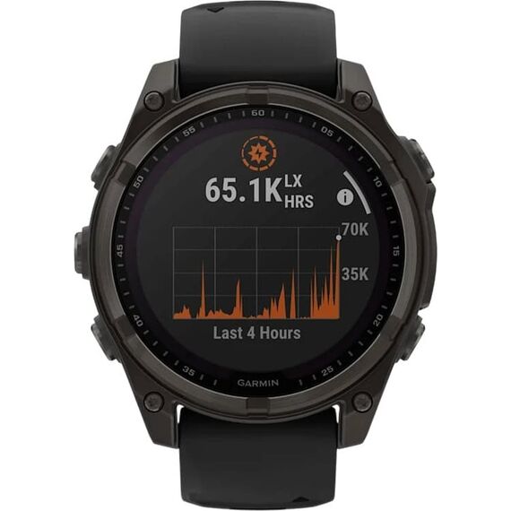 Смарт-часы Garmin Fēnix 8 Solar | 47 mm | Black/Pebble Gray, Версия: Solar, Размер корпуса : 47 мм, Цвет: Black/Pebble Gray, изображение 3 Смарт-часы Garmin Fēnix 8 Solar | 47 mm | Black/Pebble Gray, Версия: Solar, Размер корпуса : 47 мм, Цвет: Black/Pebble Gray, изображение 3