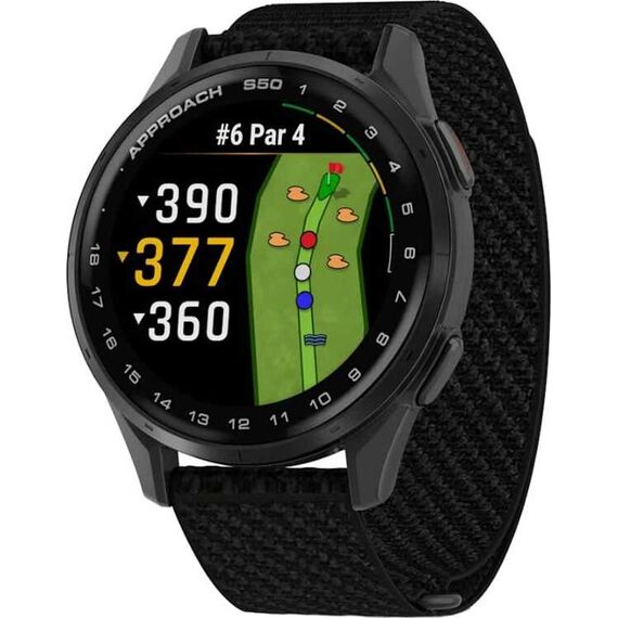 Смарт-часы Garmin Approach S50 Silver Aluminum Bezel/Black, Версия: S50, Цвет: Silver Aluminum Bezel/Black