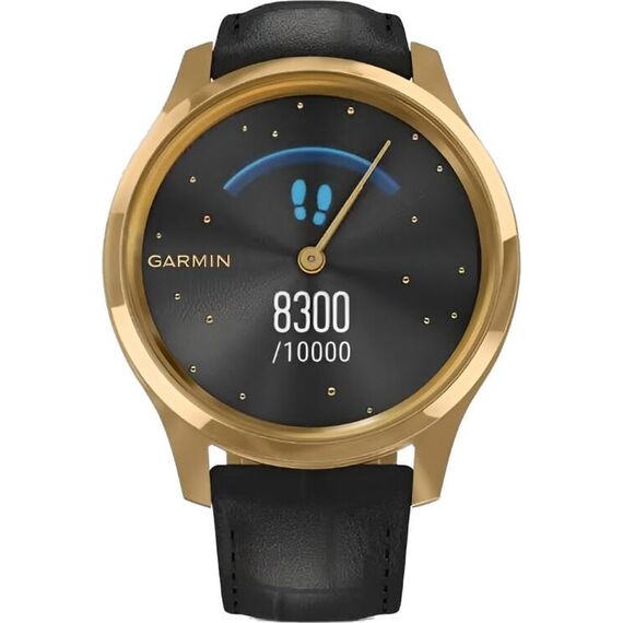 Смарт-часы Garmin Vívomove Luxe 24K Gold PVD Stainless Steel Case/Black, Версия: Vívomove Luxe, Цвет: Gold PVD Stainless Steel Case/Black, изображение 5 Смарт-часы Garmin Vívomove Luxe 24K Gold PVD Stainless Steel Case/Black, Версия: Vívomove Luxe, Цвет: Gold PVD Stainless Steel Case/Black, изображение 5
