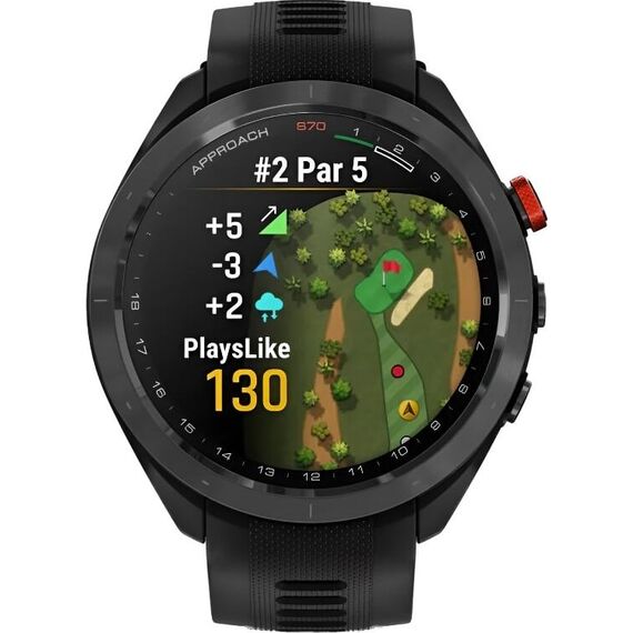 Смарт-часы Garmin Approach S70 - 47 mm Black Ceramic Bezel/Black, Размер корпуса : 47 мм, Цвет: Black Ceramic Bezel/Black, изображение 3 Смарт-часы Garmin Approach S70 - 47 mm Black Ceramic Bezel/Black, Размер корпуса : 47 мм, Цвет: Black Ceramic Bezel/Black, изображение 3