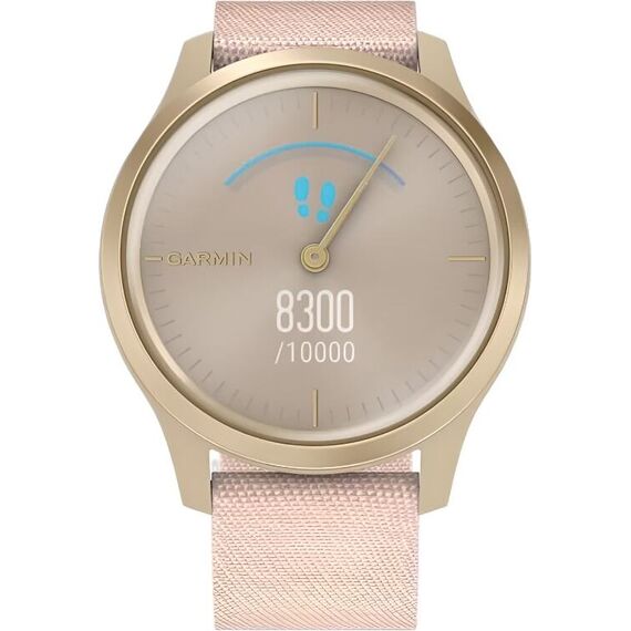 Смарт-часы Garmin Vívomove Style Light Gold Aluminum Case/Blush Pink Woven Nylon Band, Версия: Vívomove Style, Цвет: Light Gold Aluminum Case/Blush Pink Woven Nylon Band, изображение 5 Смарт-часы Garmin Vívomove Style Light Gold Aluminum Case/Blush Pink Woven Nylon Band, Версия: Vívomove Style, Цвет: Light Gold Aluminum Case/Blush Pink Woven Nylon Band, изображение 5